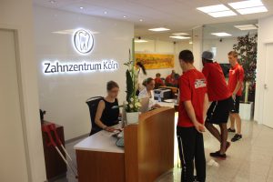 Die Anmeldung von Fortuna Köln zum Zahnarztcheck