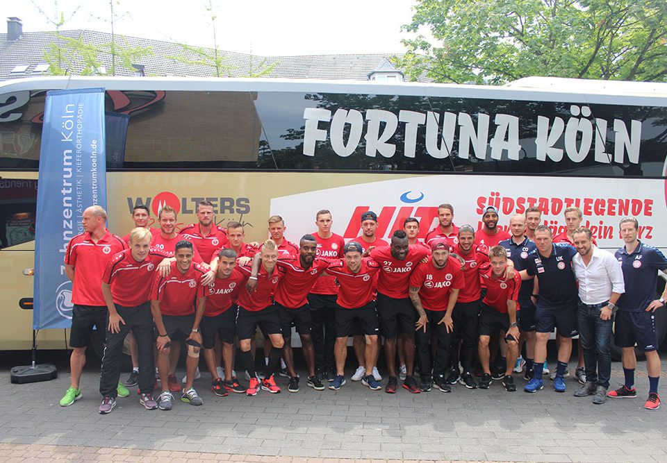 Fortuna Köln im Zahnzentrum Köln - Die Ankunft